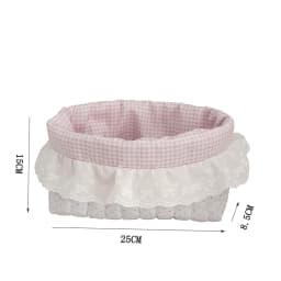 Korean Dot Lace Makeup Bag Case Fashion Travel Cosmetic Case for Girls Large Capacity Cosmetics Storage Brush Organizer Case