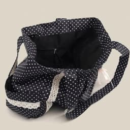 Korean Vintage Canvas Shoulder Bag Women Cute Lace Large Capacity Tote Bag Multi Pocket Handbag Fashion Round Dot Underarm Bag