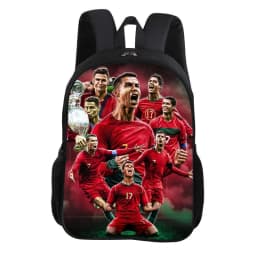 CR Football Star Knapsack Rucksack Child Bookbag Ronaldo School Backpack Football Sports Backpack Fashion Schoolbag Kids Gift