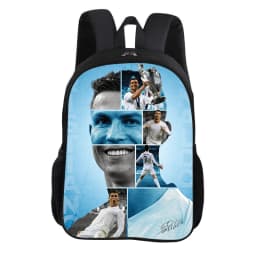 CR Football Star Knapsack Rucksack Child Bookbag Ronaldo School Backpack Football Sports Backpack Fashion Schoolbag Kids Gift