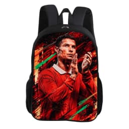 CR Football Star Knapsack Rucksack Child Bookbag Ronaldo School Backpack Football Sports Backpack Fashion Schoolbag Kids Gift
