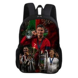 CR Football Star Knapsack Rucksack Child Bookbag Ronaldo School Backpack Football Sports Backpack Fashion Schoolbag Kids Gift
