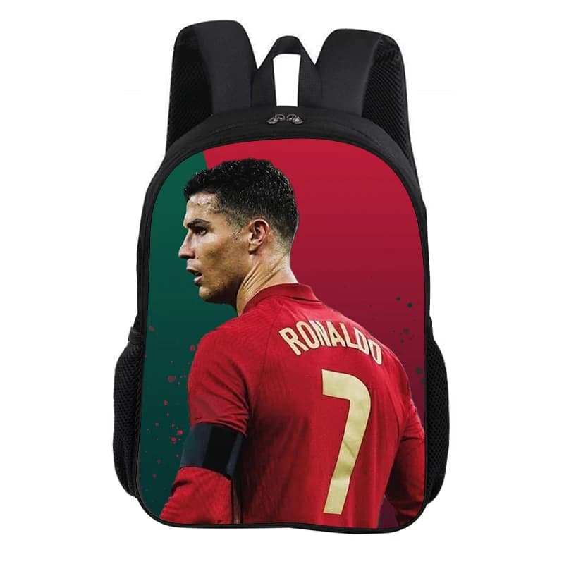 CR Football Star Knapsack Rucksack Child Bookbag Ronaldo School Backpack Football Sports Backpack Fashion Schoolbag Kids Gift