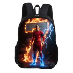 CR Football Star Knapsack Rucksack Child Bookbag Ronaldo School Backpack Football Sports Backpack Fashion Schoolbag Kids Gift