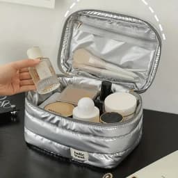 Large Capacity Travel Makeup Bag Fashion Portable Multifunctional Cosmetic Bag Waterproof Toiletry Storage Organizer Bag