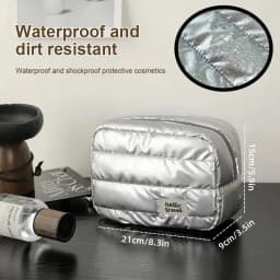 Large Capacity Travel Makeup Bag Fashion Portable Multifunctional Cosmetic Bag Waterproof Toiletry Storage Organizer Bag