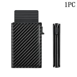 RFID Blocking Metal Aluminum ID Card Holder Fashion Business Pop-Up Purse Men's Women's Multi-Function Designer Bank Card Wallet