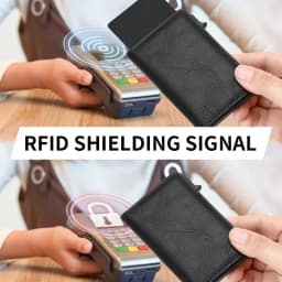 RFID Blocking Metal Aluminum ID Card Holder Fashion Business Pop-Up Purse Men's Women's Multi-Function Designer Bank Card Wallet
