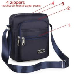Men Crossbody Bags Male Nylon Shoulder Bags Boy Messenger Bags Man Handbags for Travel Casual Large Satchel Grey