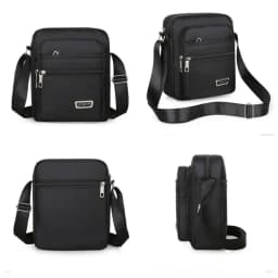 Men Crossbody Bags Male Nylon Shoulder Bags Boy Messenger Bags Man Handbags for Travel Casual Large Satchel Grey