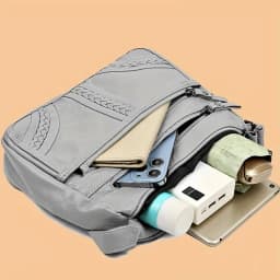 Stylish Multi-color Quilted Crossbody Bag, Women's Soft Leather Shoulder Purse with Adjustable Strap, Ideal for Everyday
