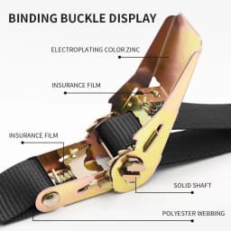 Cargo Strap Ratchet Tensioner Freight Car Fixed Tightener Tighten Rope For Luggage Goods Transportation Outdoor Camping