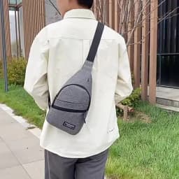 Men's Oxford Cloth Crossbody Bag New Trend Chest Bag Fashionable and Portable Shoulder Bag
