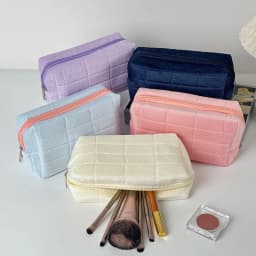 Velvet Large Capacity Pillow Cosmetic Storage Bag Portable Travel Toiletry Bag Small Outdoor Makeup Bag For Daily And Travel Use