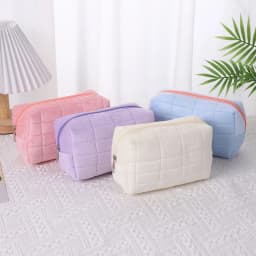 Velvet Large Capacity Pillow Cosmetic Storage Bag Portable Travel Toiletry Bag Small Outdoor Makeup Bag For Daily And Travel Use