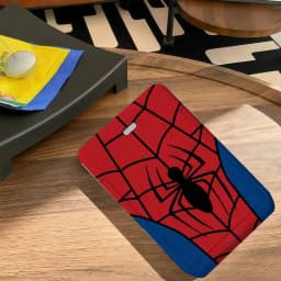 Cool Spider-Man Card Holder, Leather Card Storage Box, Key Chain, Access Tag Holder, ID Card Holder, Key Chain