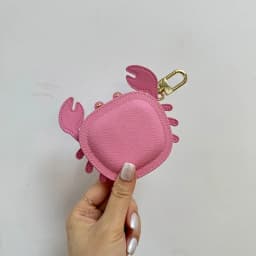 Crab Coin Purse Bag Charm Pendant,Mini Wallet Zipper Pouch for Earphone Storage,Backpack Handbag Hanging Decoration Accessories