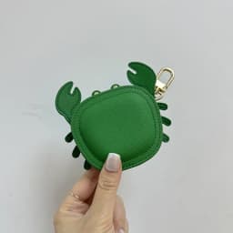 Crab Coin Purse Bag Charm Pendant,Mini Wallet Zipper Pouch for Earphone Storage,Backpack Handbag Hanging Decoration Accessories