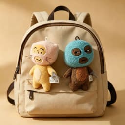 Funny Robber Plush Keychain, Ugly Cute Abstract Stuffed Doll Pendant, Unique Student Backpack Charms, Novelty Gift for Friends