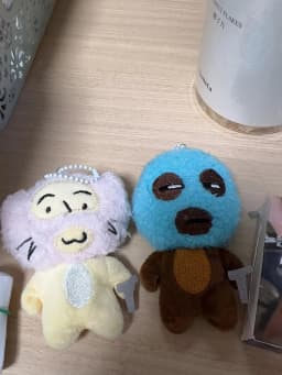 Funny Robber Plush Keychain, Ugly Cute Abstract Stuffed Doll Pendant, Unique Student Backpack Charms, Novelty Gift for Friends