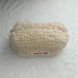Puffs Cute Zipper Cosmetics Bag Korean Stationery Pen Case Large Capacity Women Travel Make Up Toiletry Bag Washing Pouch