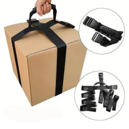 Adjustable Nylon Moving Strap Luggage Packing Straps Heavy Duty Box Lifting Belt Cargo Moving Carrying Strap for Easy Transport