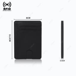 Men's Card Wallet Credit Card Holders RFID Blocking Carbon Fiber Minimalist Wallets Cardholder Case Male Thin Slim Smart Wallet
