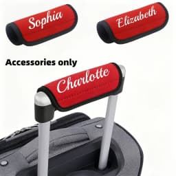 Custom Name Luggage Handle Cover Personalized Neoprene Suitcase Grip Protector Travel Bag Accessory Only