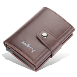 2023 Rfid Blocking Protection Men Card Wallets Hasp Small Card Wallets PU Leather Slim Mini Wallet Qaulity Male Purses