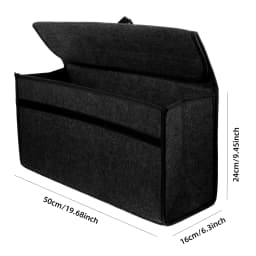Large Anti Slip Compartment Boot Storage Organizer Tool Car Storage Bag Car Trunk Organizer Soft Felt Storage Box Accessories