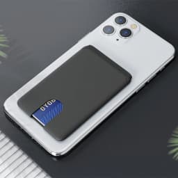 Mobile Phone Card Holder Stick on Anti Falling Credit Cardholder Easy Push 3M Adhesive Soft Silicone Phone Wallet Compatible