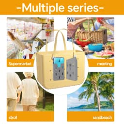 EVA portable silicone phone stand storage case bag accessories holder for beach bag muti color charms decorations DIY
