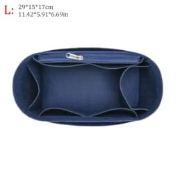 Felt Insert Liner Purse Organiser Pouch Handbag Tote Internal Organizer Bag with Pockets, Dustproof Felt Liner for Longchamp Bag