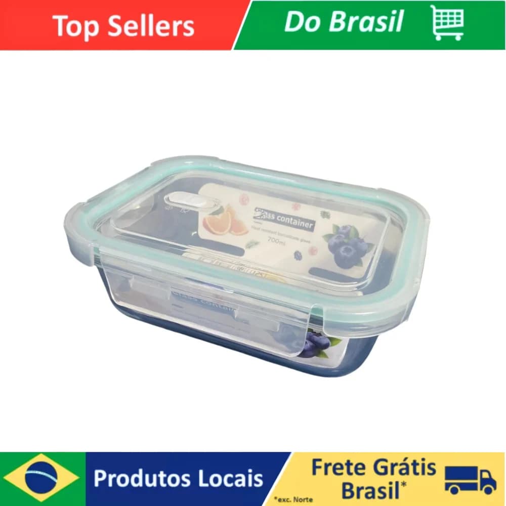 400 ml Heat Resistant Glass Lunch Pot Seals Seals