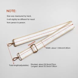 1 Piece 1.50inch Wide Adjustable Handbag Strap Purse Strap Replacement Shoulder Crossbody Strap Maze Pattern Bag Strap