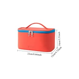 Double-layers Black Mesh Cosmetic Bag Travel Portable Large-Capacity Makeup Case Organizer Storage Pouch Zipper Toiletry Bags