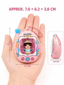 Monchhichi Led Light Up Keychain Cute Retro Y2K Bag Charm Tamagotchi Style Glowing Pendant Anime Gift For Teen Girls Backpacks