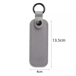 Leather U Disk Pouch Key Ring Holder USB Flash Drive Storage Bag Pendrive Protective Cover Memory Stick Case