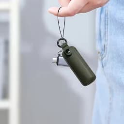 Leather U Disk Pouch Key Ring Holder USB Flash Drive Storage Bag Pendrive Protective Cover Memory Stick Case