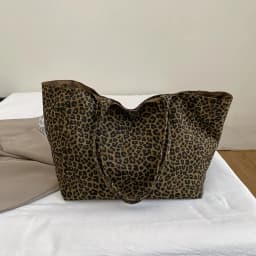 Fashion Leopard Print Shoulder Bag Large Capacity Hand-held Women Tote Bag Texture Underarm Bag Crossbody Bag