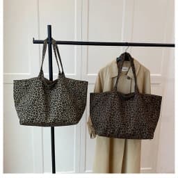 Fashion Leopard Print Shoulder Bag Large Capacity Hand-held Women Tote Bag Texture Underarm Bag Crossbody Bag