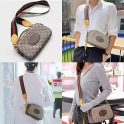 Nylon Braided Bag Strap Women Leather Straps for Ophidia Messenger Shoulder Bag Adjustable Belts Handbag Straps