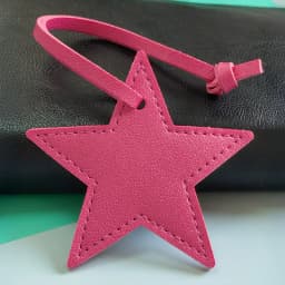 Spot hot-selling pu leather five-pointed star bag pendant simple star bag pendant keychain pendant car pendant