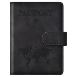 Passport Holder, Passport Cover with Credit Card Slot and Boarding Pass Slot Combo, Passport Wallet Case Book Travel Must Have
