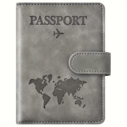 Passport Holder, Passport Cover with Credit Card Slot and Boarding Pass Slot Combo, Passport Wallet Case Book Travel Must Have