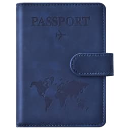 Passport Holder, Passport Cover with Credit Card Slot and Boarding Pass Slot Combo, Passport Wallet Case Book Travel Must Have