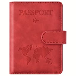 Passport Holder, Passport Cover with Credit Card Slot and Boarding Pass Slot Combo, Passport Wallet Case Book Travel Must Have