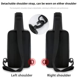 Multi-Functional Outdoor Chest Bag for Man Sports Multiple Compartments Crossbody Sling Bags Running Hiking Men's Shoulder Bag
