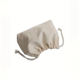 Beige Polyester Double Drawstring Storage Bag Casual Accessory & Cosmetic Organizer with Secure Closure for Home Organization