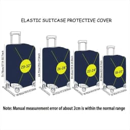 Double Turtle Deep-Sea Pattern Luggage Protection Cover, Suitable for 18-32 Inch Covers, Handle Gloves, Travel Accessory